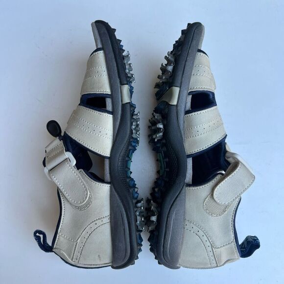 Footjoy FJ Green Joys Golf Sandal Leather Adjustable Straps Spikes Womens Size 6 - Picture 9 of 9